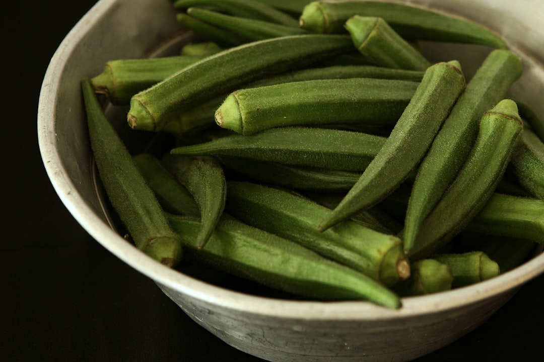 Photo Okra plant